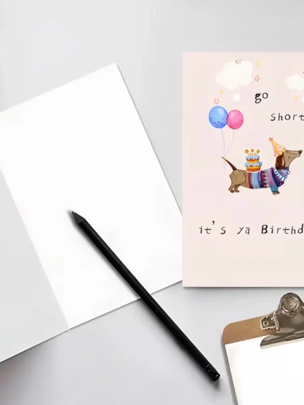 Birthday Dachshund Dog Funny Greeting Card